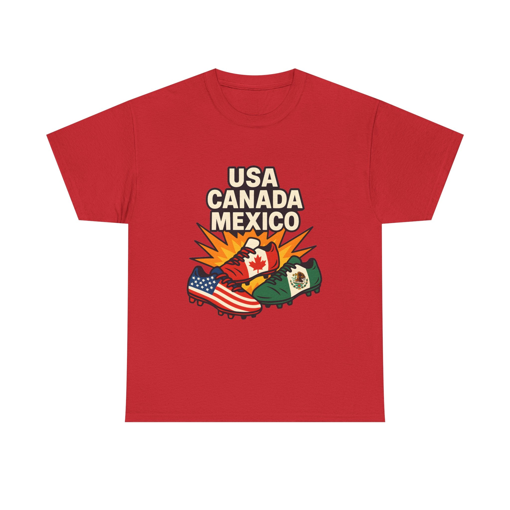 T-Shirt — USA Canada Mexico Flags Graphic Tee