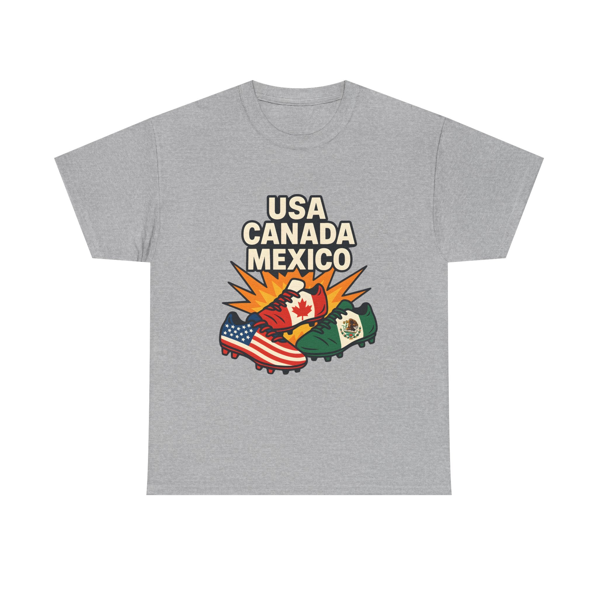 T-Shirt — USA Canada Mexico Flags Graphic Tee