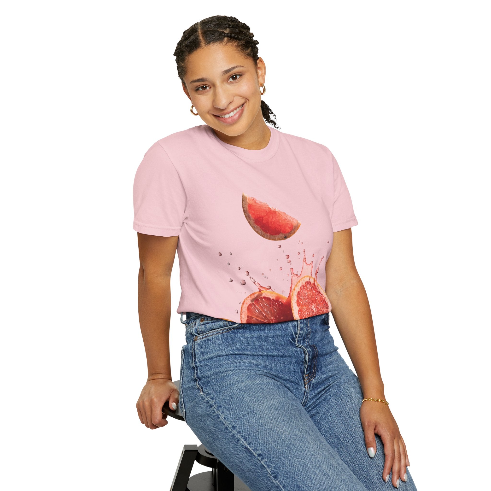 Grapefruit Splash T-Shirt — Fresh Citrus Graphic Tee