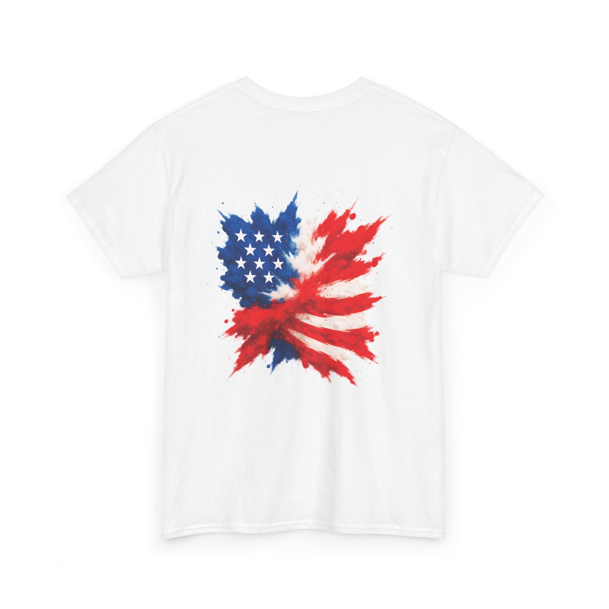 T-Shirt — Watercolor American Flag Patriotic Tee