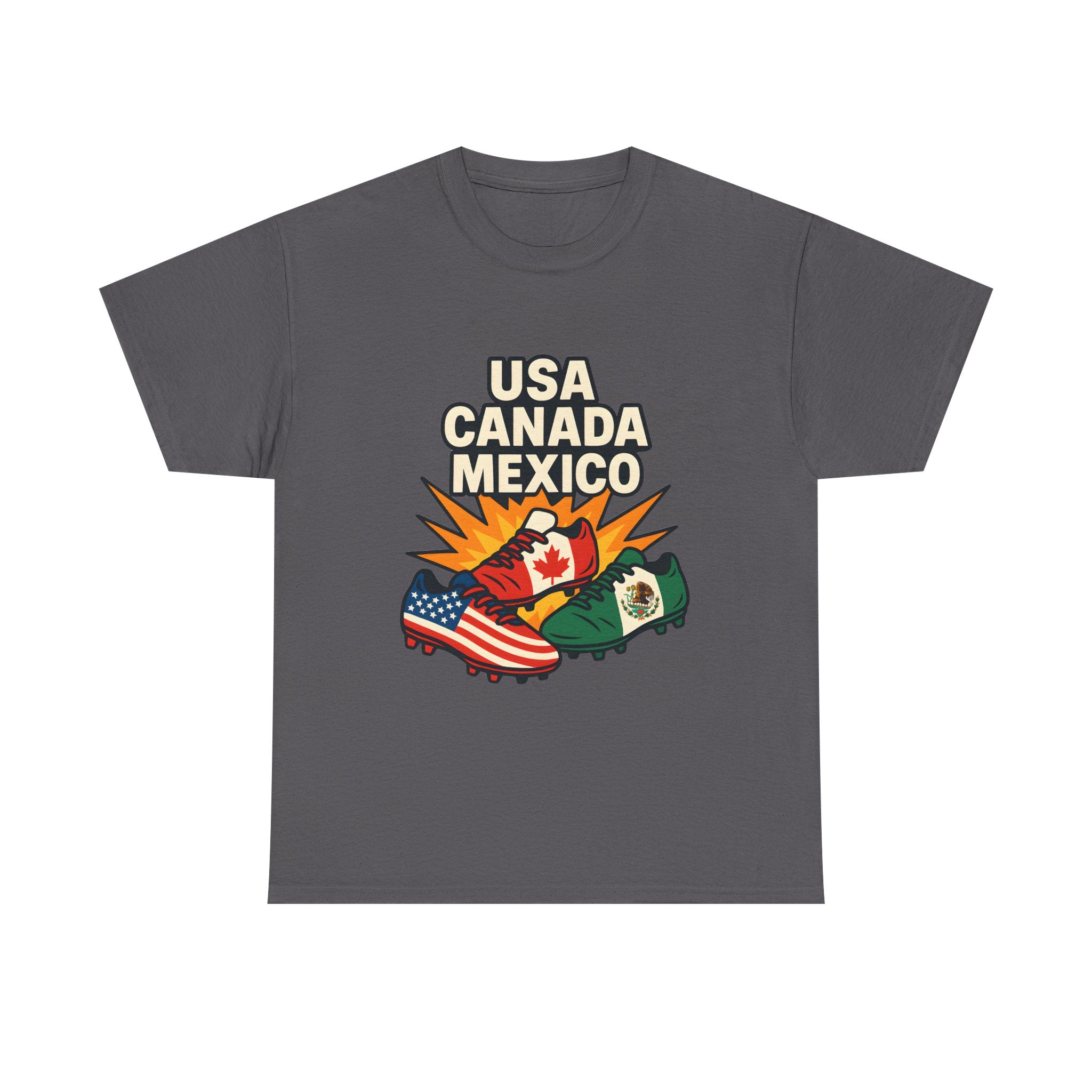 T-Shirt — USA Canada Mexico Flags Graphic Tee