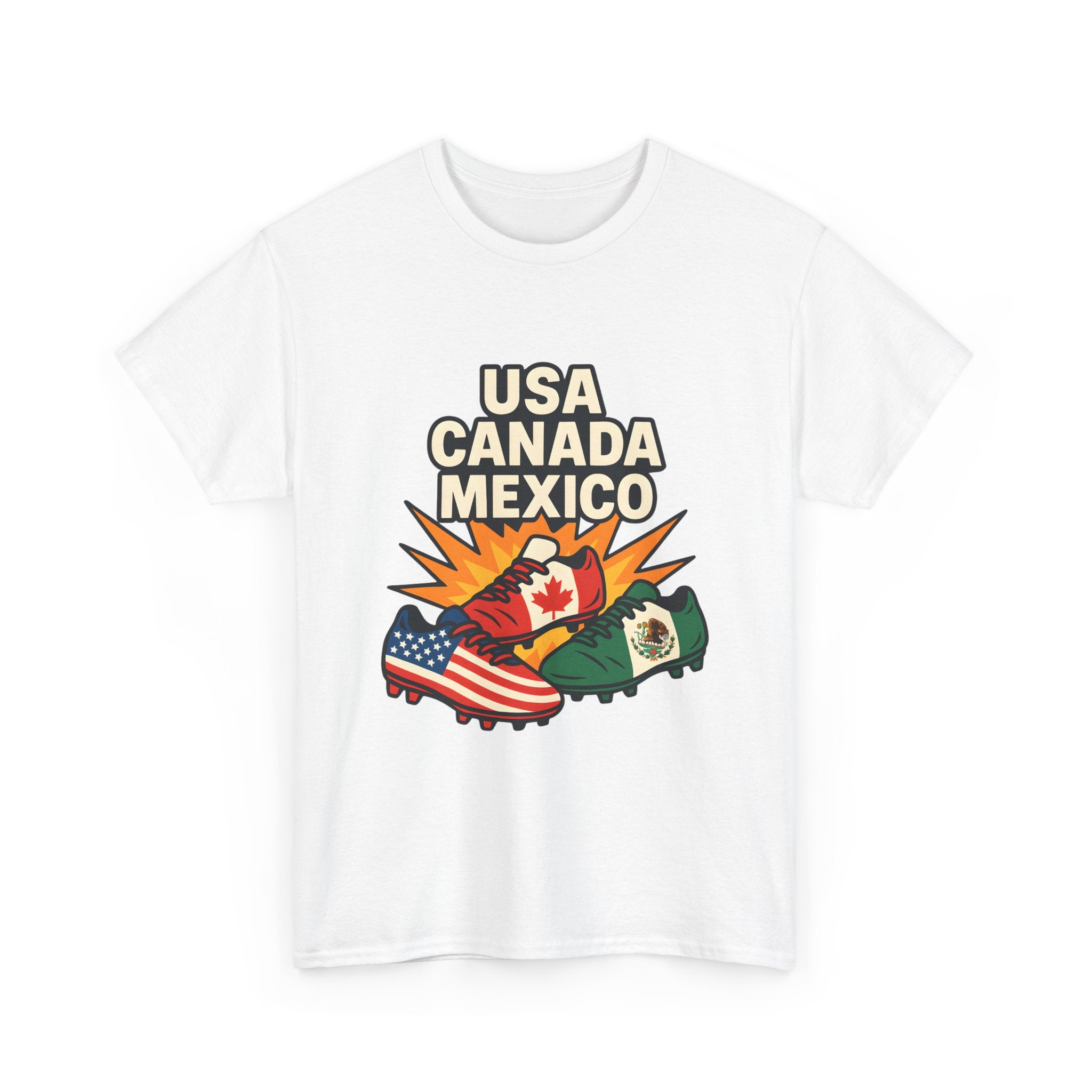 T-Shirt — USA Canada Mexico Flags Graphic Tee