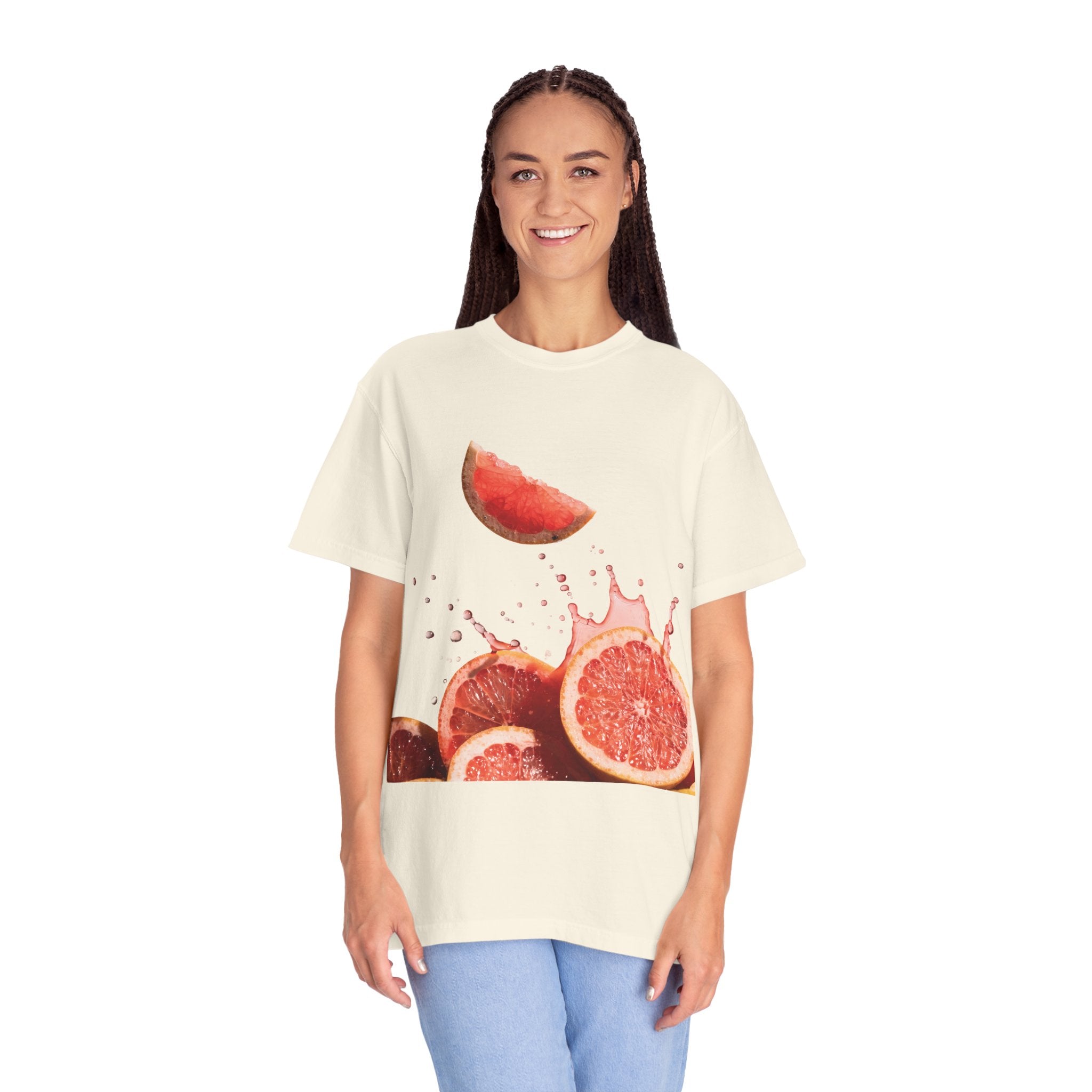 Grapefruit Splash T-Shirt — Fresh Citrus Graphic Tee