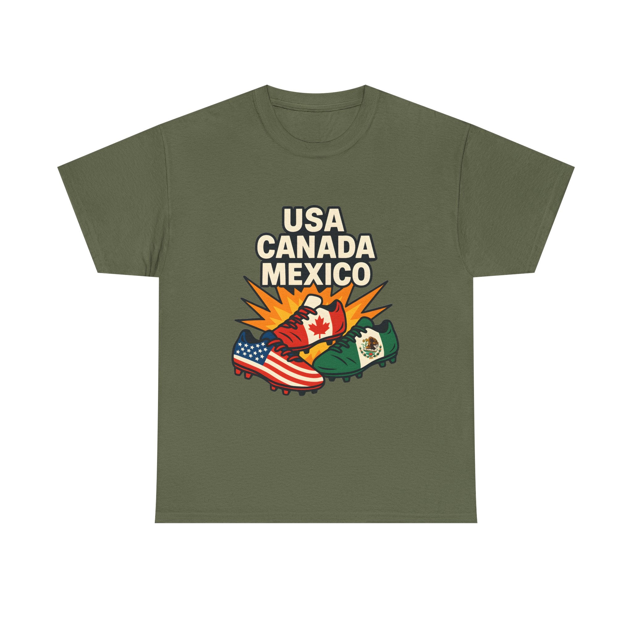 T-Shirt — USA Canada Mexico Flags Graphic Tee