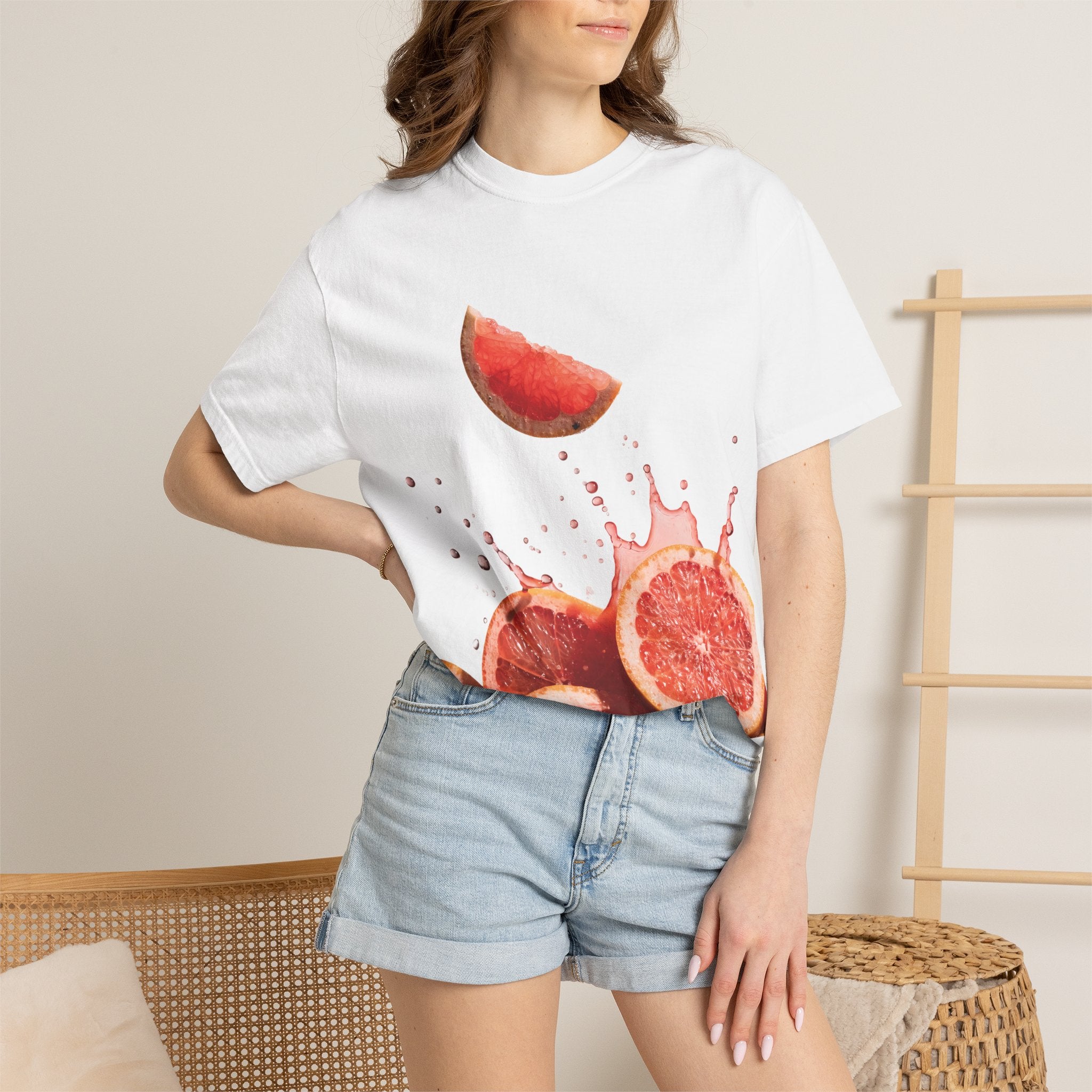 Grapefruit Splash T-Shirt — Fresh Citrus Graphic Tee