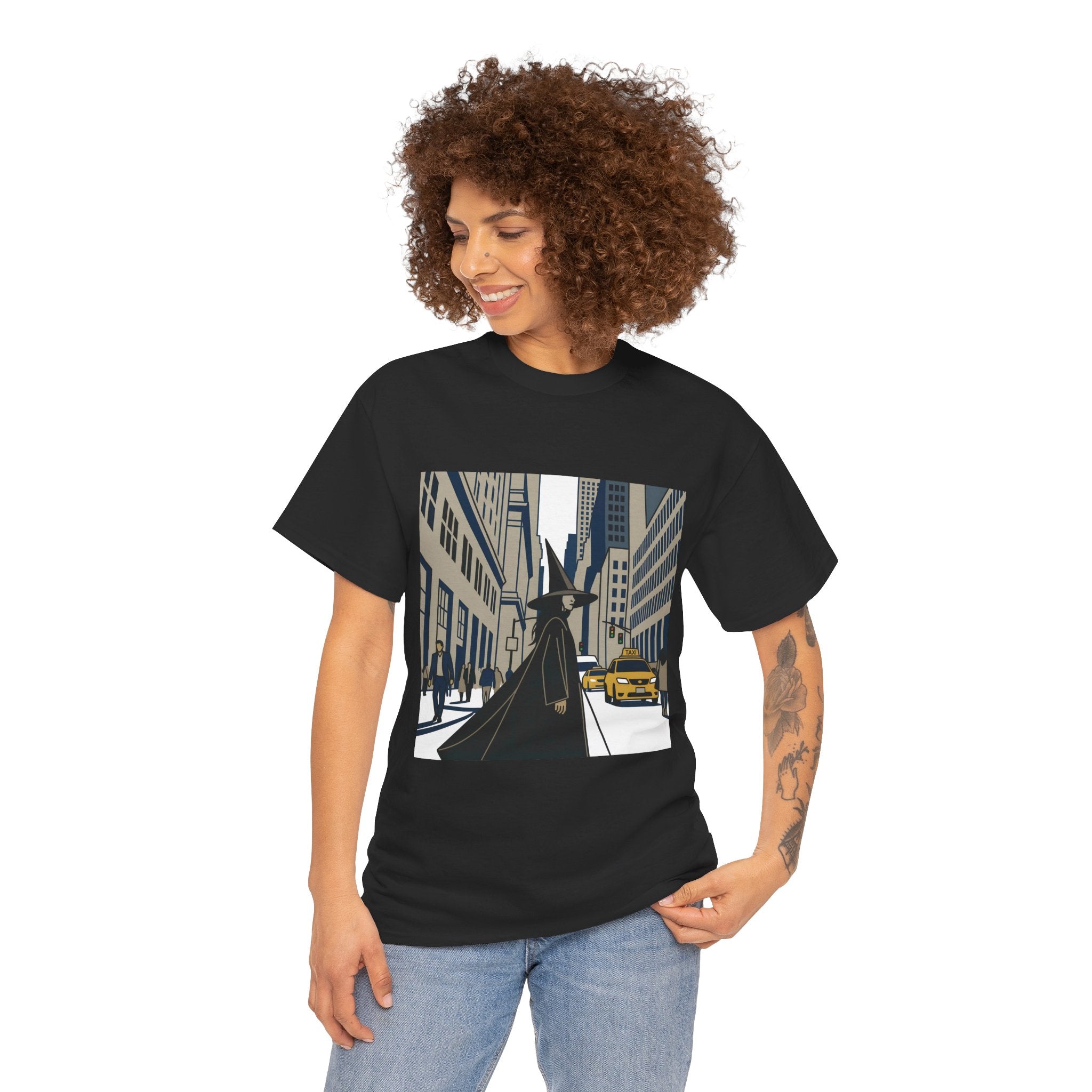 Witch in the City Graphic Tee — Urban Fantasy Streetwear