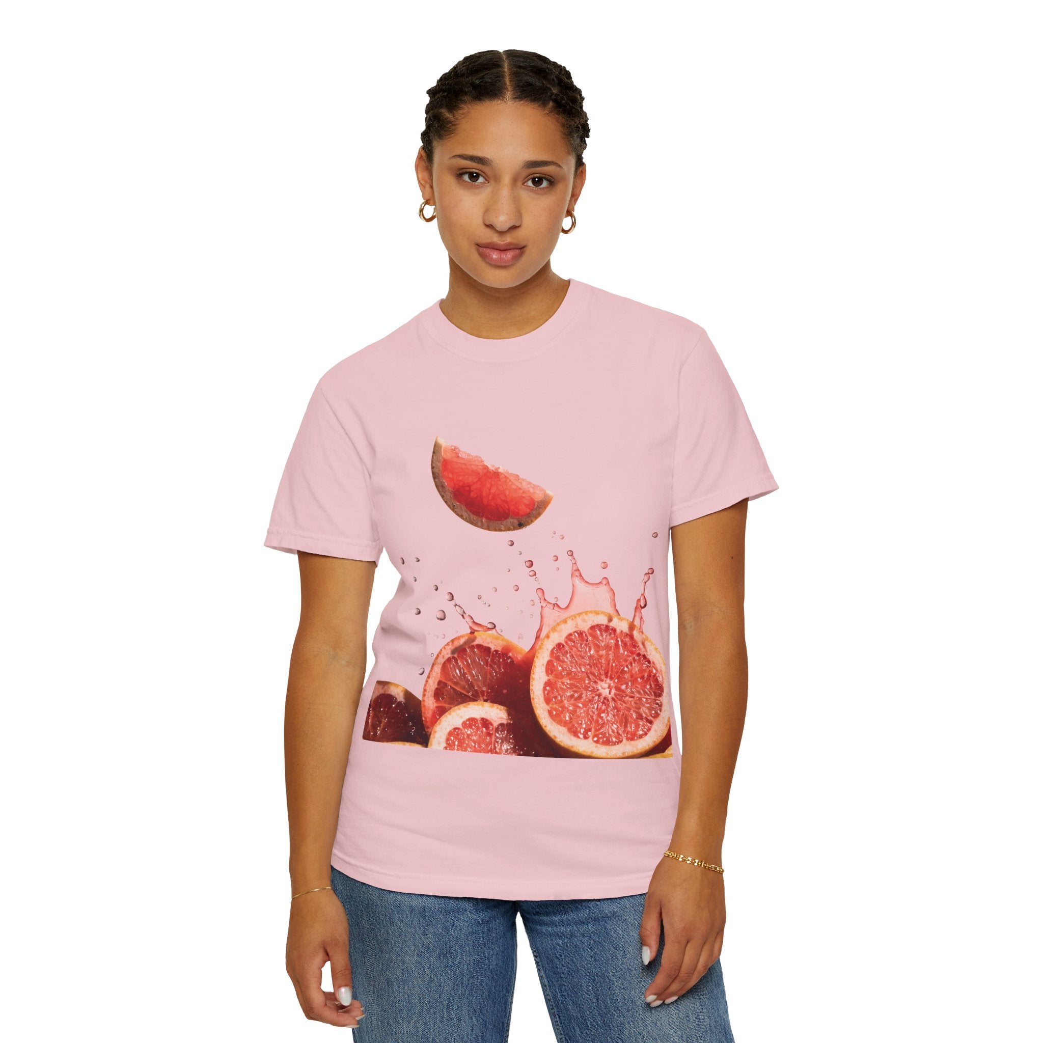 Grapefruit Splash T-Shirt — Fresh Citrus Graphic Tee
