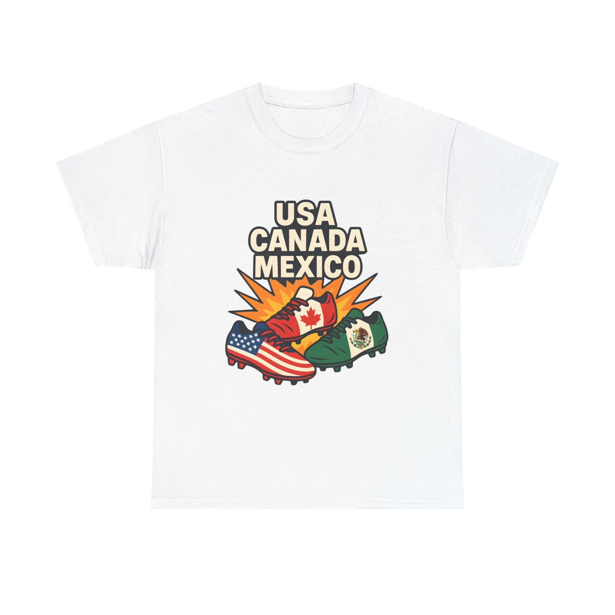 T-Shirt — USA Canada Mexico Flags Graphic Tee