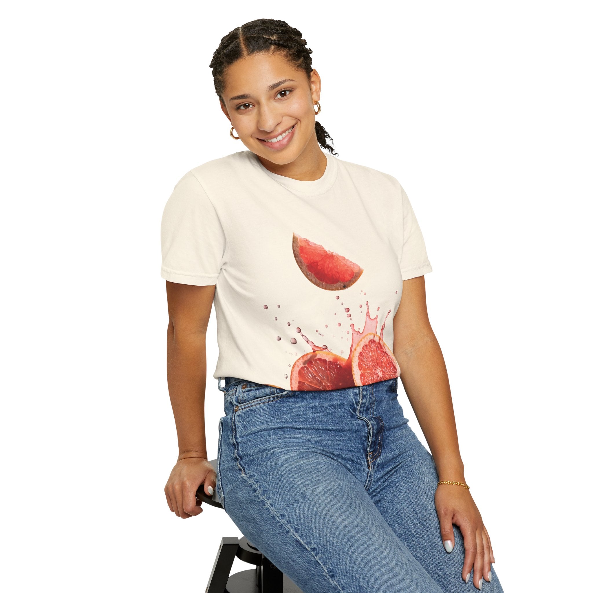 Grapefruit Splash T-Shirt — Fresh Citrus Graphic Tee