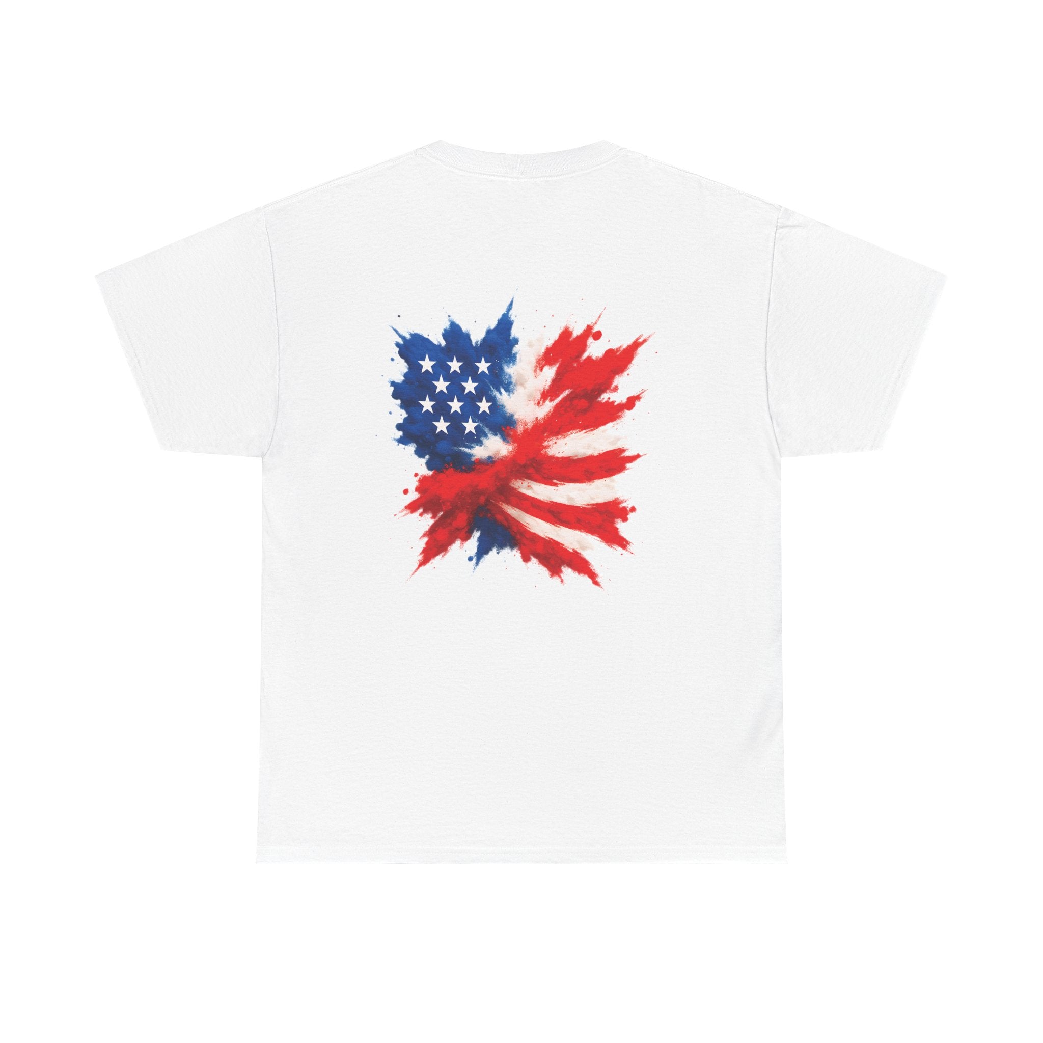 T-Shirt — Watercolor American Flag Patriotic Tee